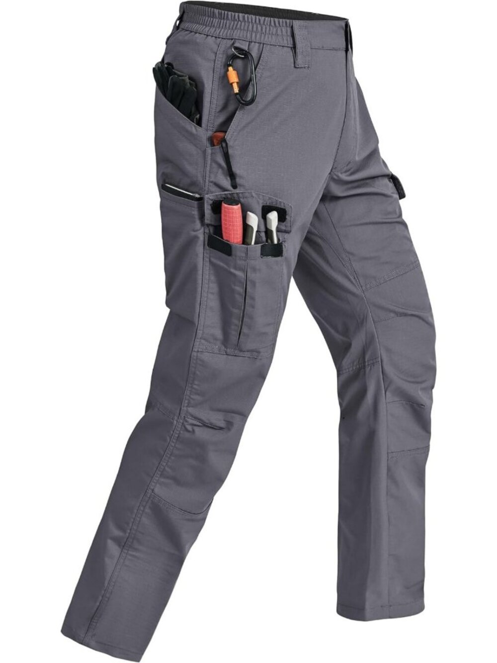 Men's Tactical Cargo Pants - Breathable Ripstop Hiking Pants with 7 Pockets